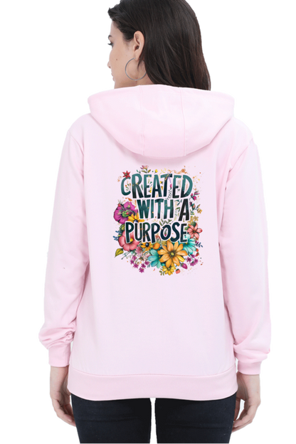 Girls & Women Hoodie Light Baby Pink