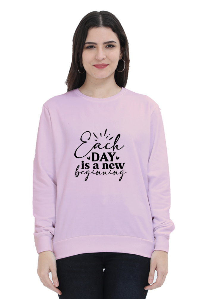 Women and Girl's Sweatshirt Light Baby Pink