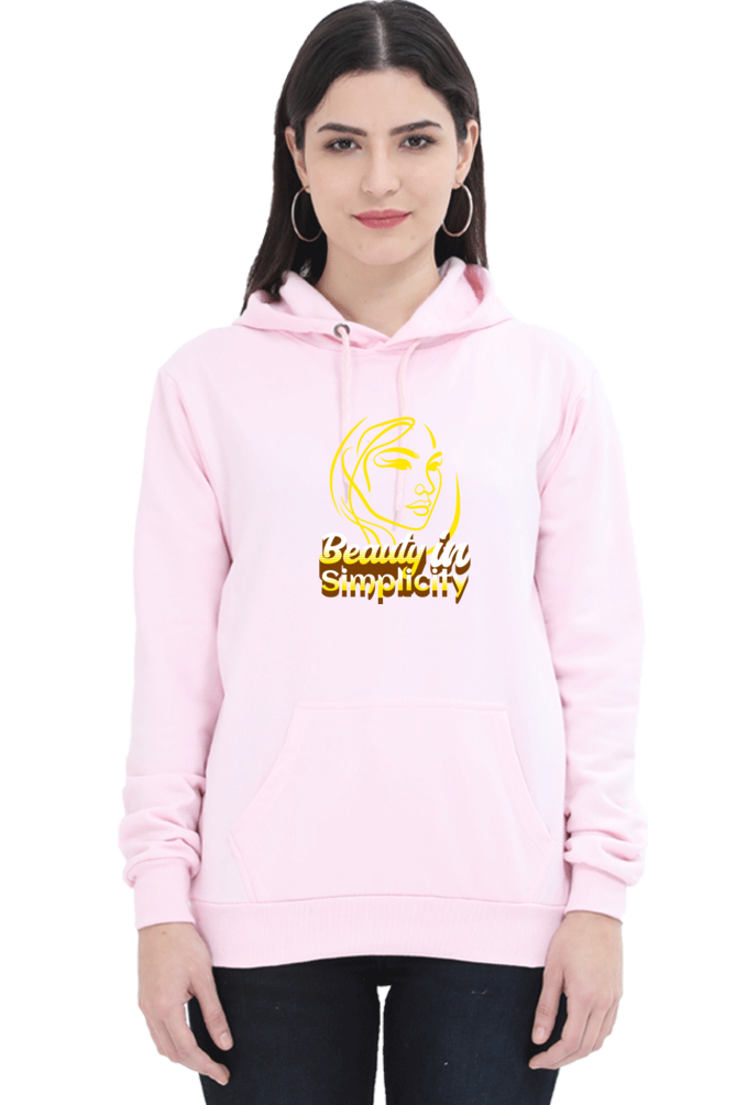 Hoodie For Girls and Women Light Baby Pink