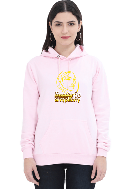 Hoodie For Girls and Women Light Baby Pink