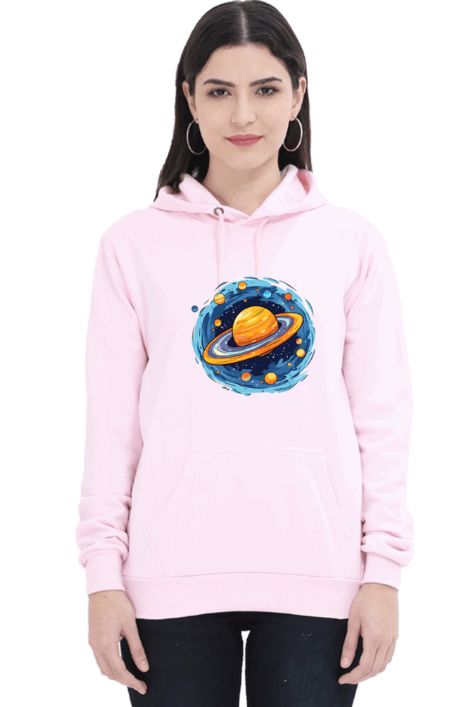 "Ethereal Elegance" Unisex Hoodie Sweatshirt for Women and Girls Light Baby Pink