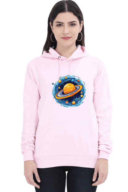 "Ethereal Elegance" Unisex Hoodie Sweatshirt for Women and Girls Light Baby Pink