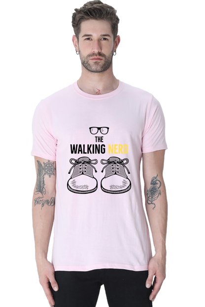 The Walking Nerd - Men's T Shirt Light Baby Pink