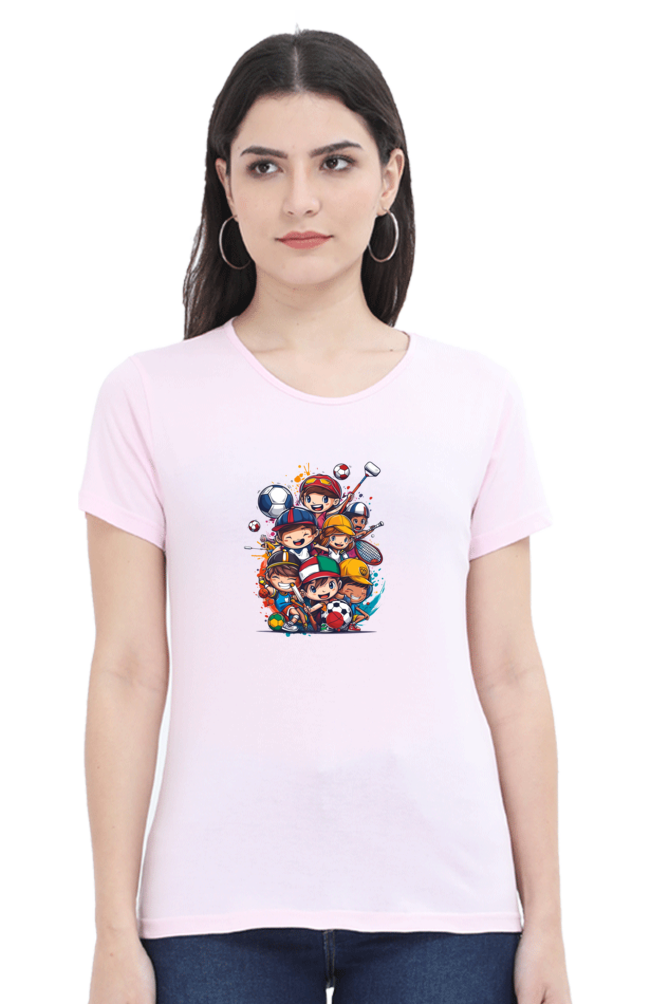 Cartoon Print T Shirts For Women