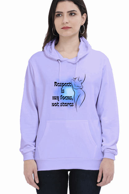 "Elegance Unveiled" Unisex Hooded Sweatshirt for Girls and Women Lavender