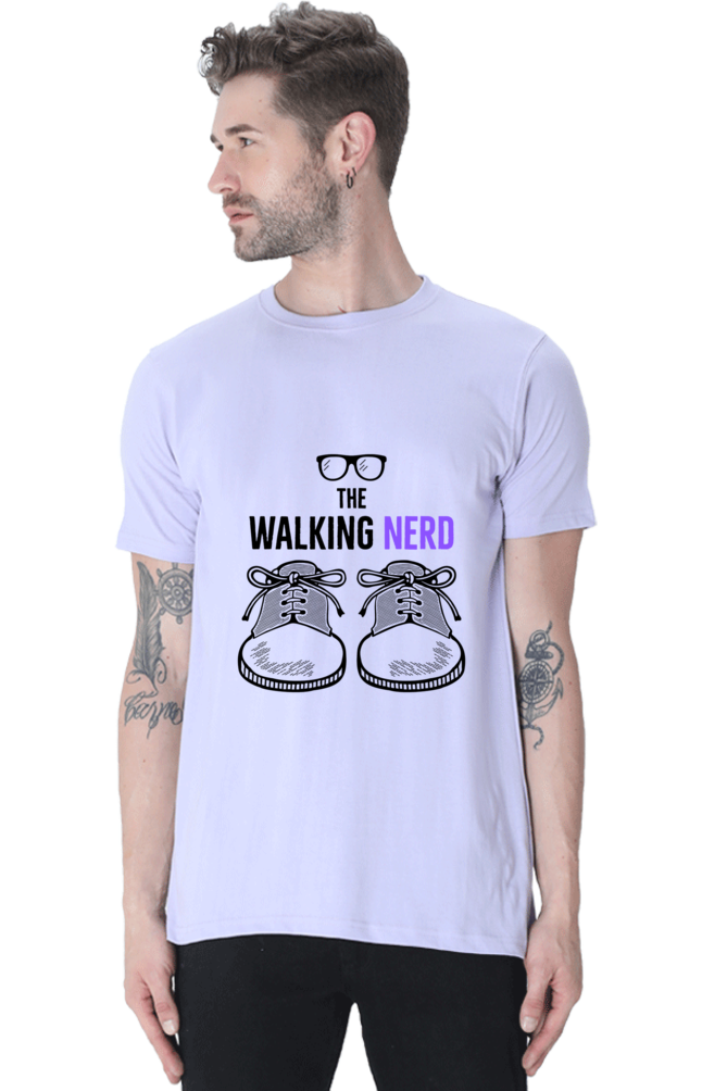 The Walking Nerd' Men's T-Shirt Lavender