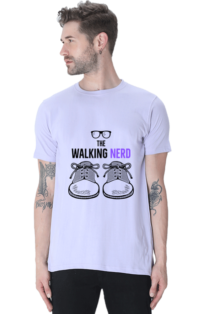 The Walking Nerd' Men's T-Shirt Lavender