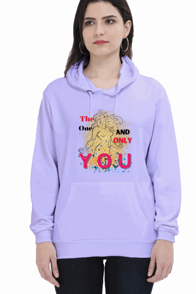 "Radiance Unleashed" Unisex Hoodie Sweatshirt for Women and Girls Lavender