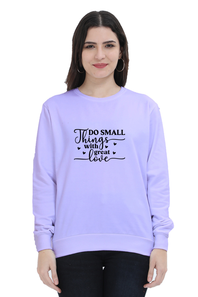 Women and Girl's Sweatshirt Lavender