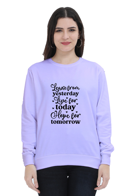 Sweatshirt For Women and Girl's Lavender