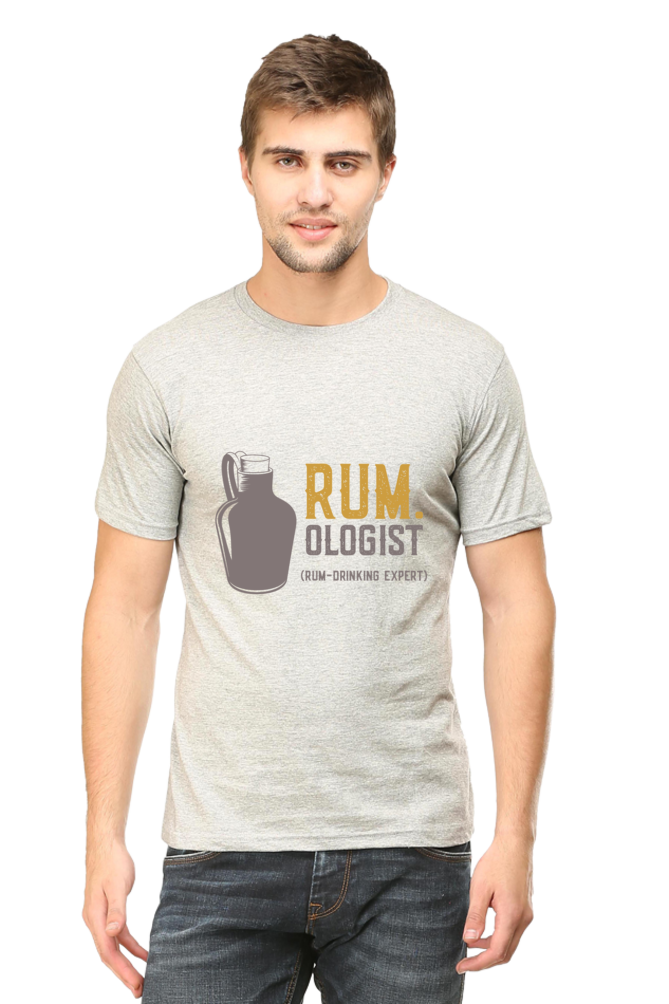 Rum - Ologist Men's T Shirt Grey Melange