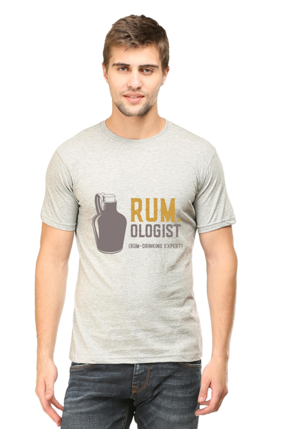 Rum - Ologist Men's T Shirt Grey Melange