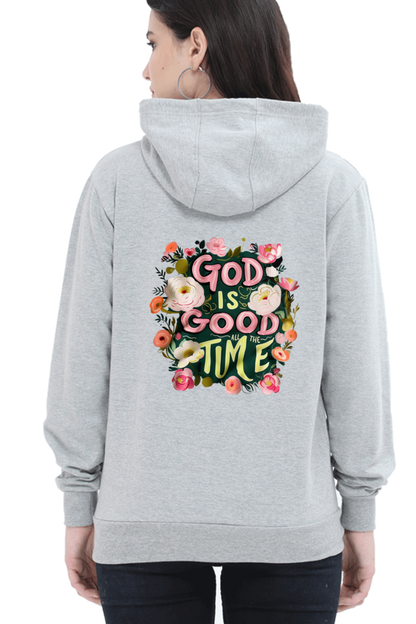 Girls & Women Hoodie Grey Melange