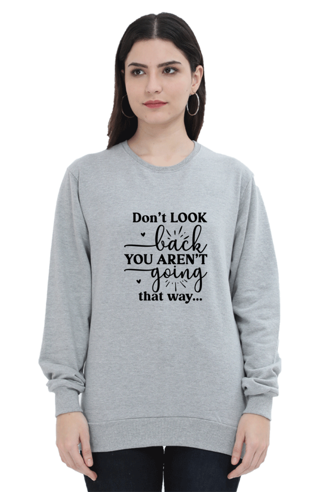 Sweatshirt For Women and Girl's Grey Melange