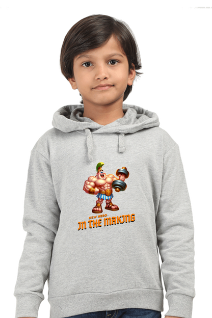 Boy's Hoodie Grey Melange