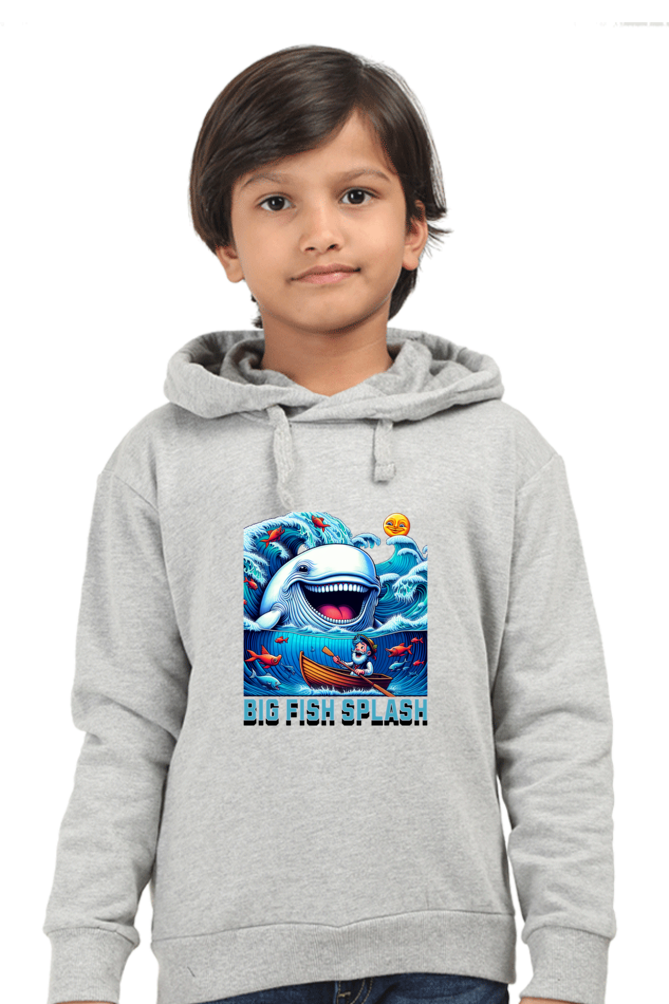 Boy's Hoodie Grey Melange