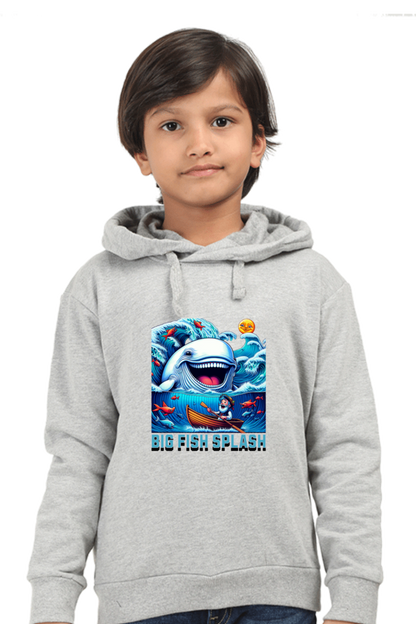 Boy's Hoodie Grey Melange