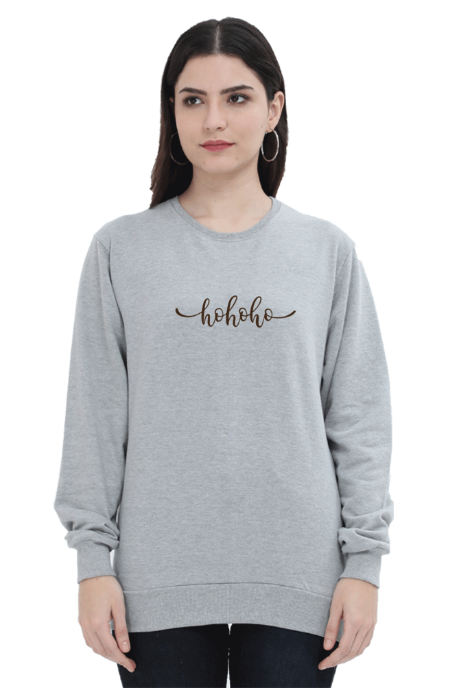 Women and Girl's Sweatshirt Grey Melange