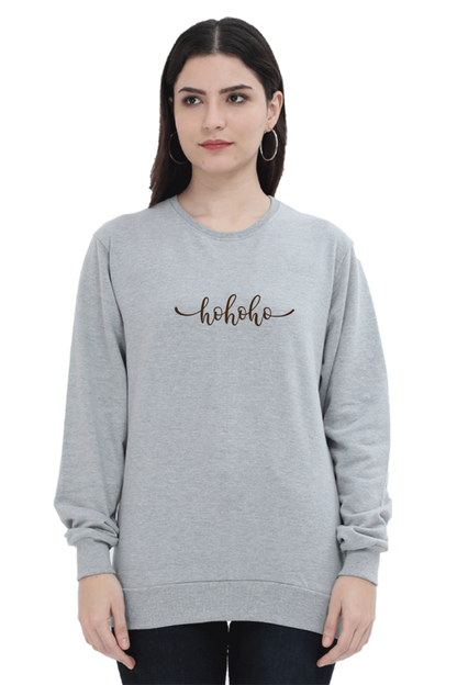 Women and Girl's Sweatshirt Grey Melange