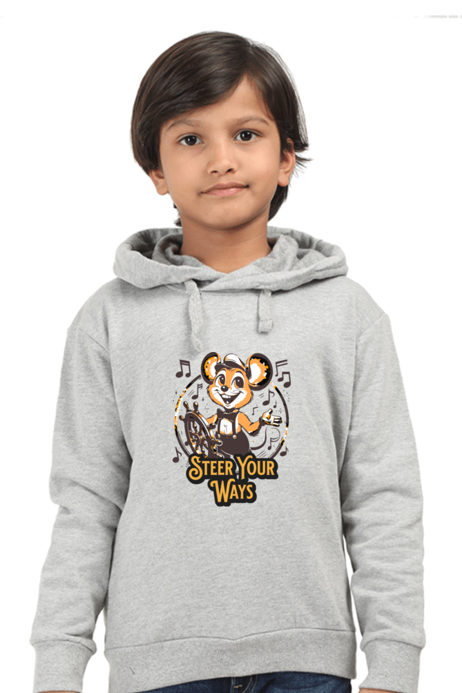 Boy's Hoodie Grey Melange