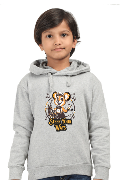 Boy's Hoodie Grey Melange