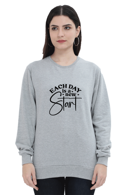 Sweatshirt For Women and Girl's Grey Melange