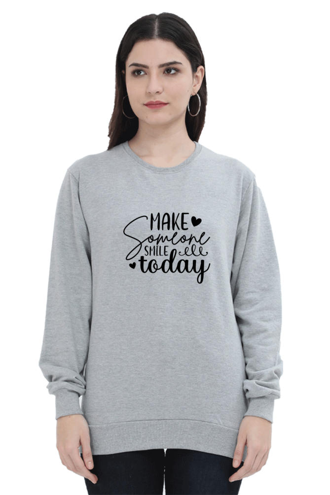 Women and Girl's Sweatshirt Grey Melange