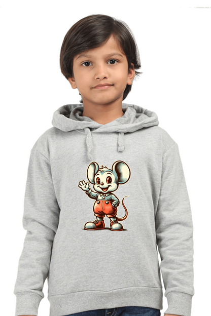 Boy's Hoodie Grey Melange