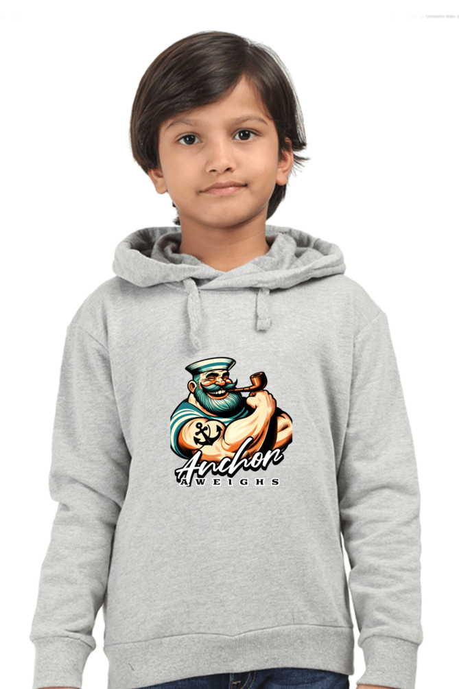 Boy's Hoodie Grey Melange