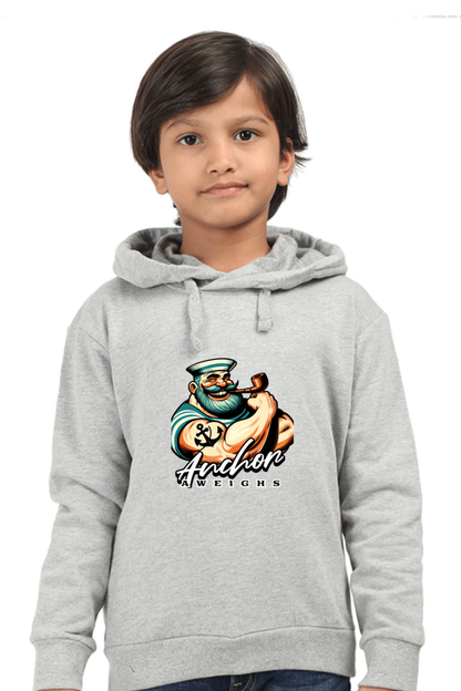 Boy's Hoodie Grey Melange