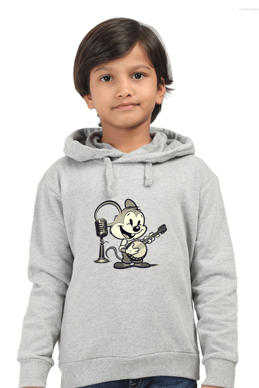 Boy's Hoodie Grey Melange