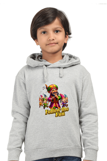 Boy's Hoodie Grey Melange