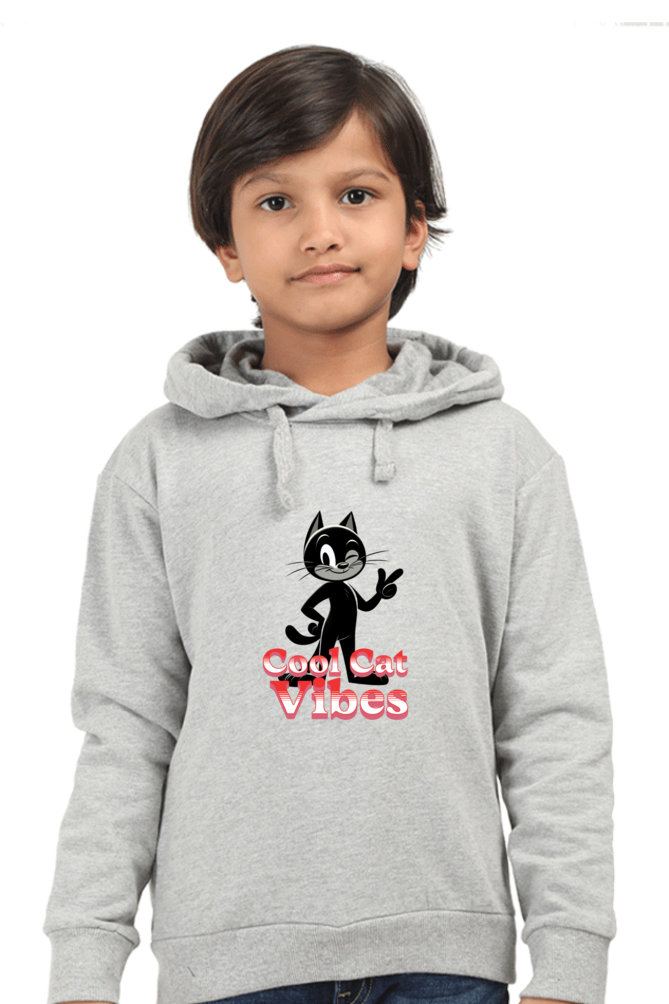 Boy's Hoodie Grey Melange