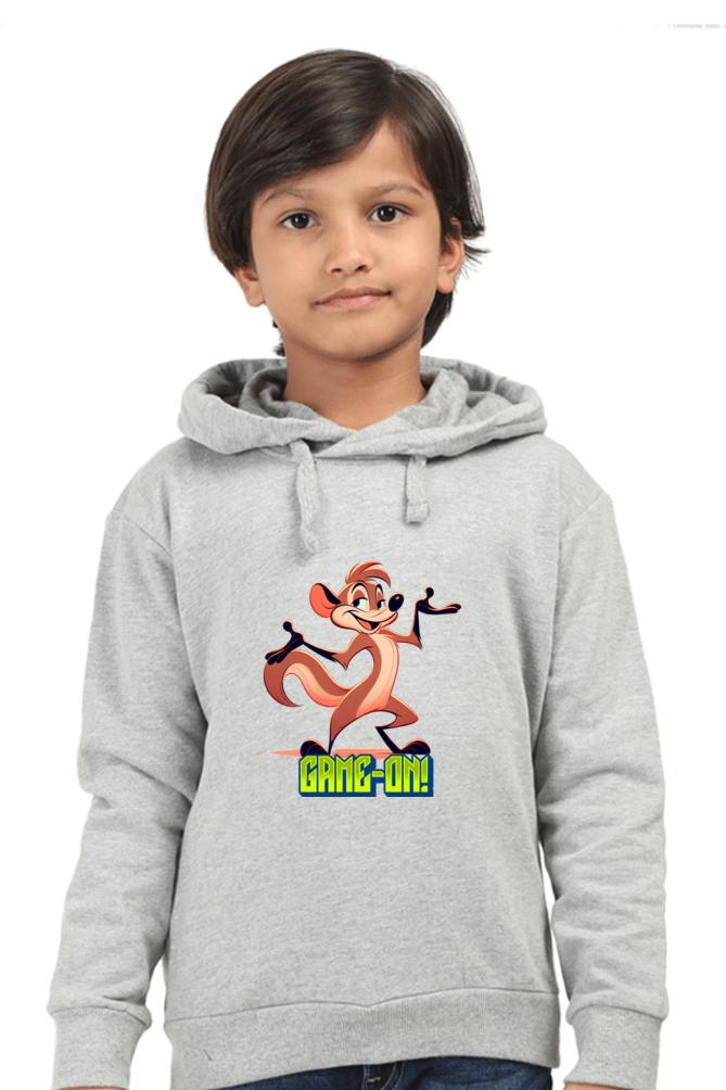 Boy's Hoodie Grey Melange