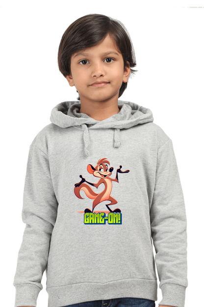 Boy's Hoodie Grey Melange