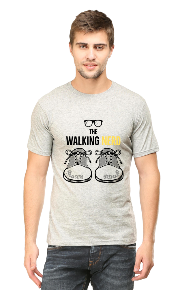 The Walking Nerd - Men's T Shirt Grey Melange