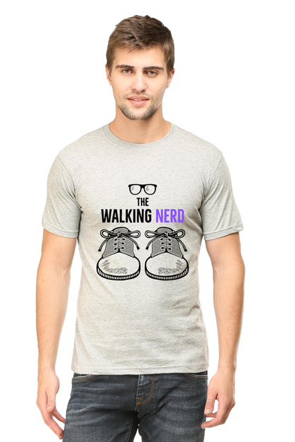 The Walking Nerd' Men's T-Shirt Grey Melange