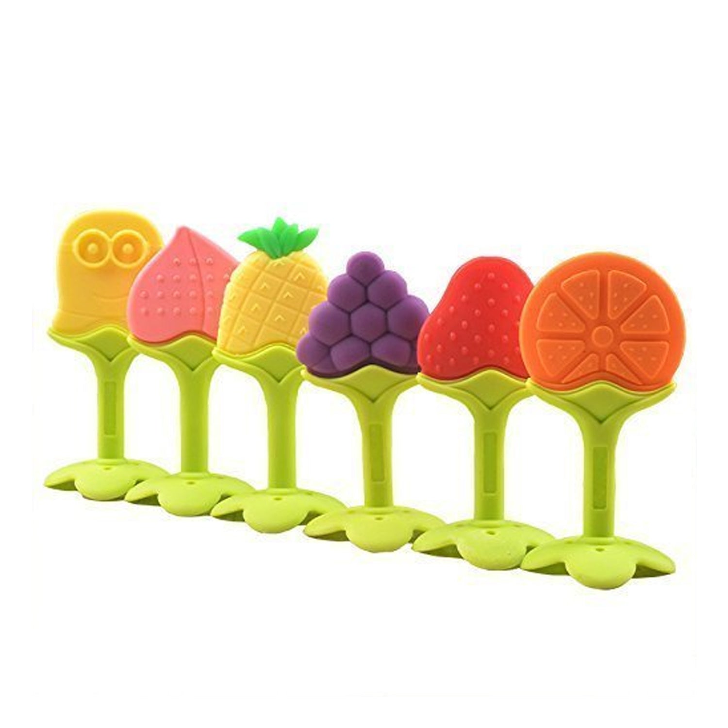 4490 Silicone Fruit Shape Teether Toy Food Grade Silicon Teether Use For Baby Toddlers Infants Children