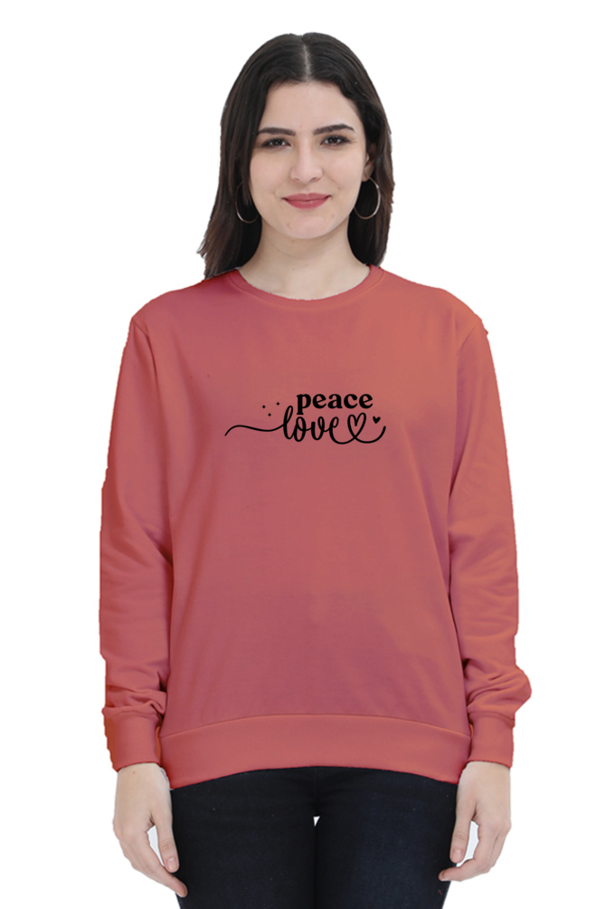 Women and Girl's Sweatshirt Coral