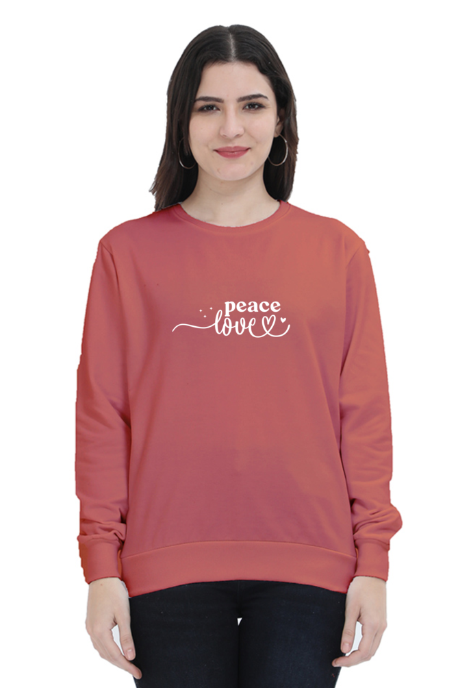 Women and Girl's Sweatshirt Coral