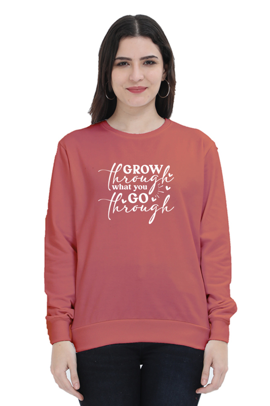 Sweatshirt For Girls and Women Coral