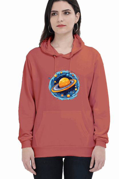 "Ethereal Elegance" Unisex Hoodie Sweatshirt for Women and Girls Coral