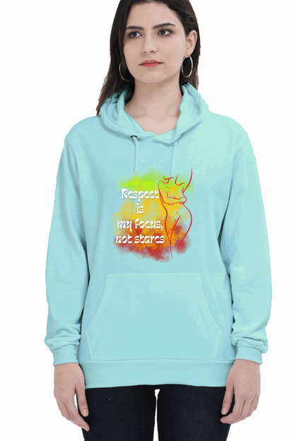 "Elegance Unveiled" Unisex Hooded sweatshirt for Girls and Women Mint