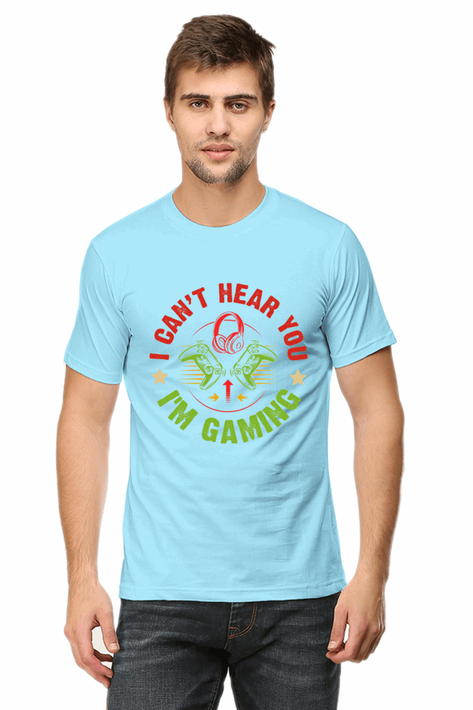 I Cant Hear You I Am Gaming - Men's T Shirt Baby Blue