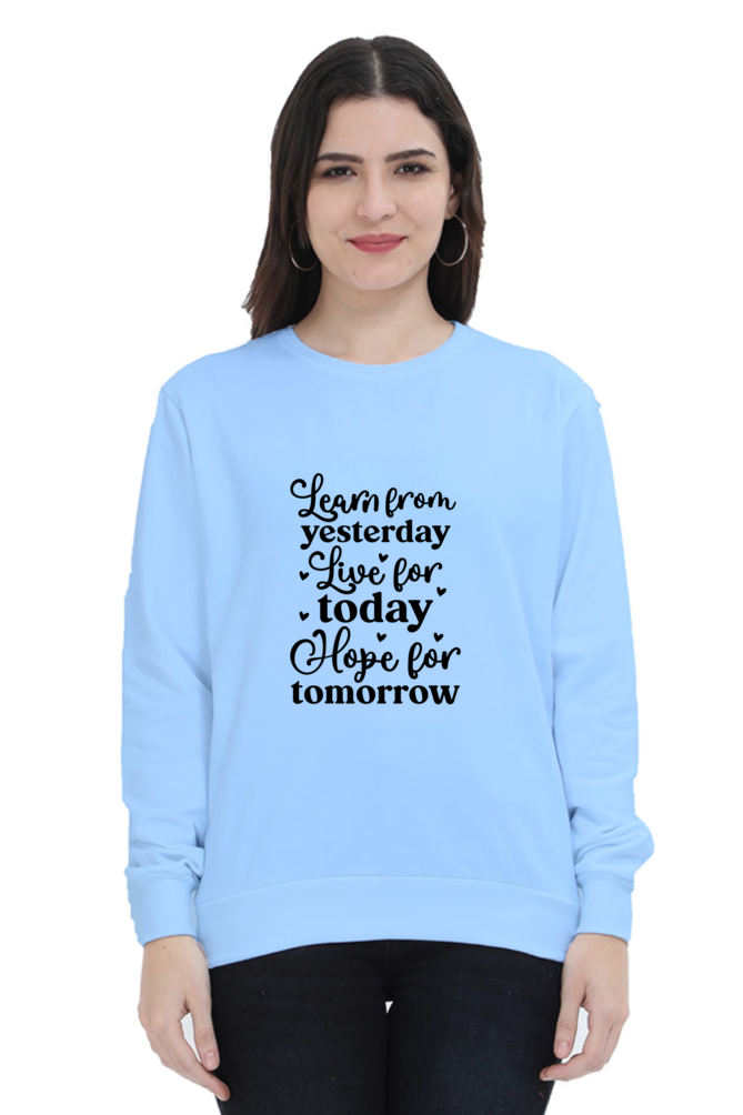 Sweatshirt For Women and Girl's Baby Blue