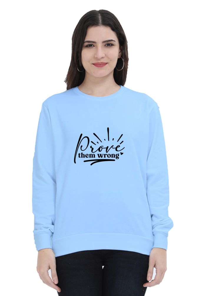 Women and Girl's Sweatshirt Baby Blue