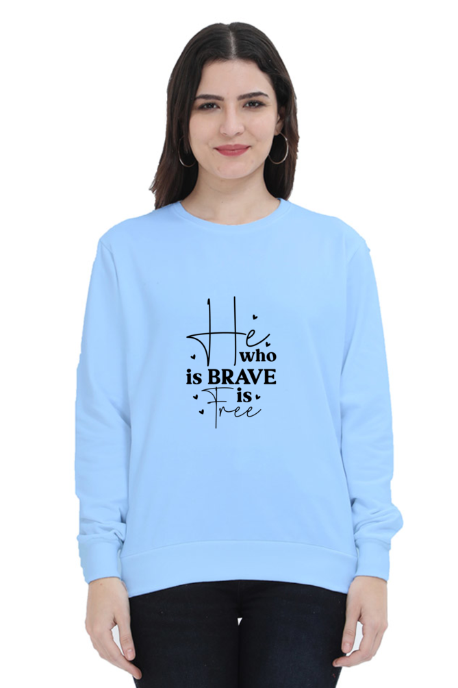 Women and Girl's Sweatshirt Baby Blue