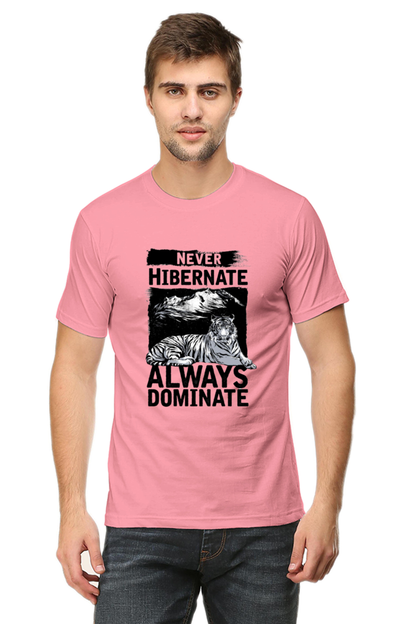 Never Hibernate Men's T Shirt Flamingo