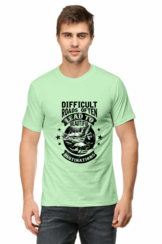 Difficult Roads Men's T Shirts Jade