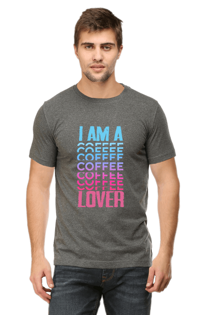 I Am A Coffee Lover Men's T Shirt Charcoal Melange